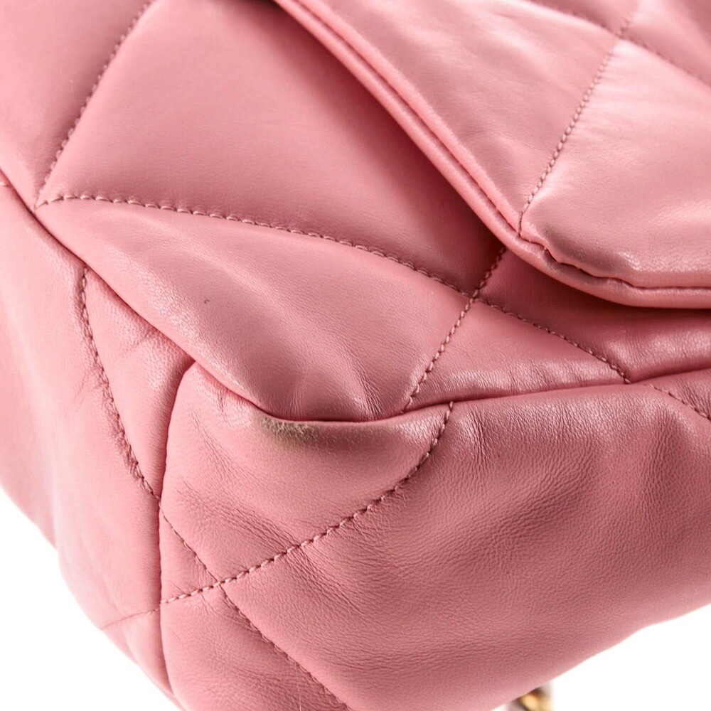 Chanel 19 Flap Bag Quilted Leather #164019C36B - Picture 7 of 9